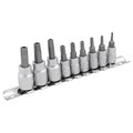 Performance Tool 9-Pc Star Bit Socket Set Tamper Proof, W1385 W1385